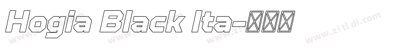 Hogia Black Ita字体转换